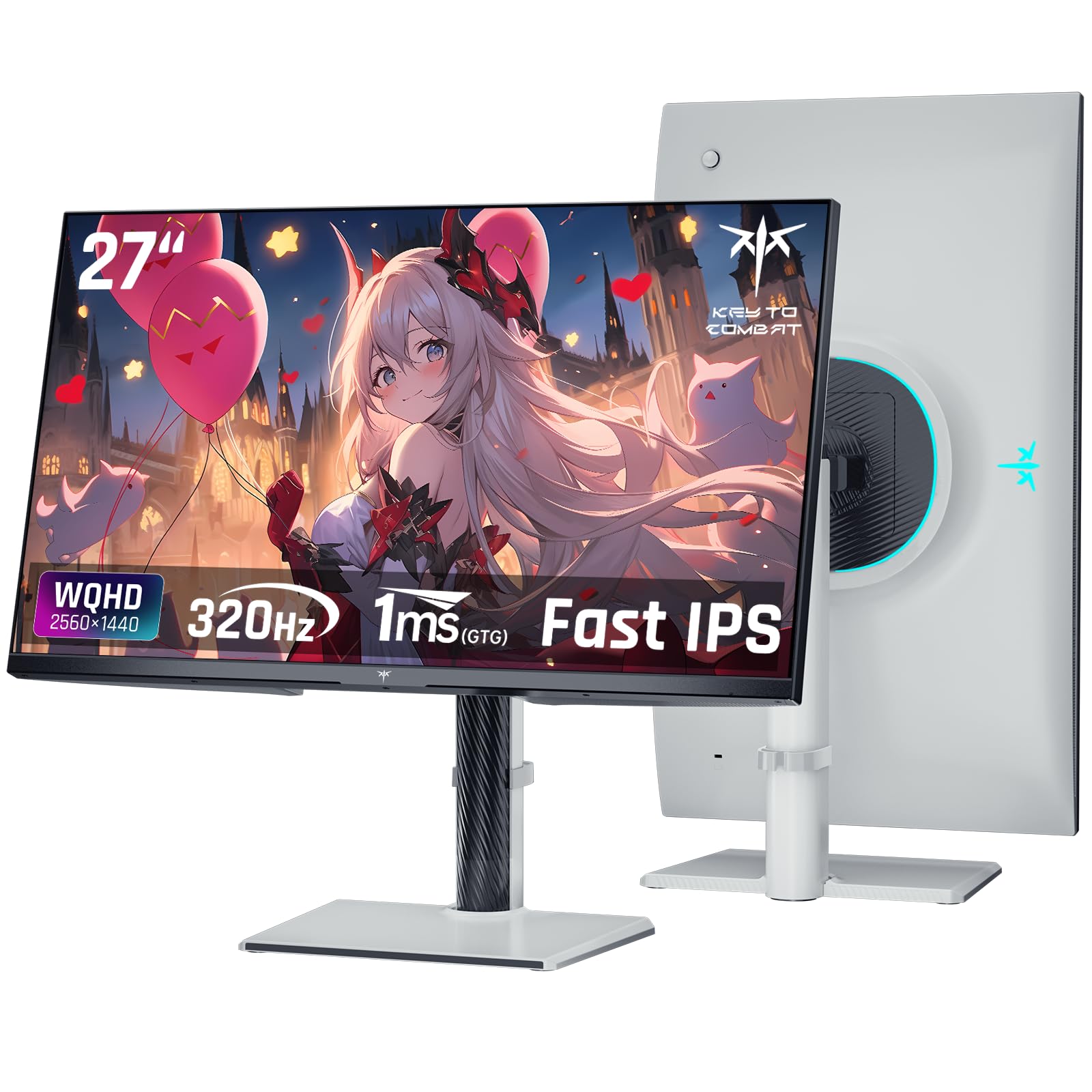 KOORUI QD 量子ドットMini LED ゲーミングモニター 27インチ WQHD 2560