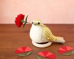 母の日ギフト『ウグイスの贈り物』 和紙インテリア/置物