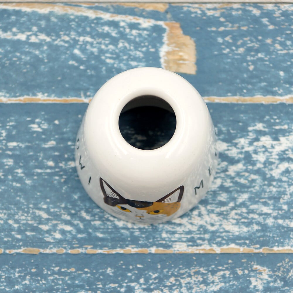 ペン&歯ブラシスタンド:ミャオ!ミャオ! 猫雑貨 ねこ雑貨 ねこグッズ ネコ かわいい雑貨 ペン立て