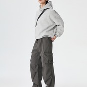 オーバーサイズ  プルオーバーパーカー af0041