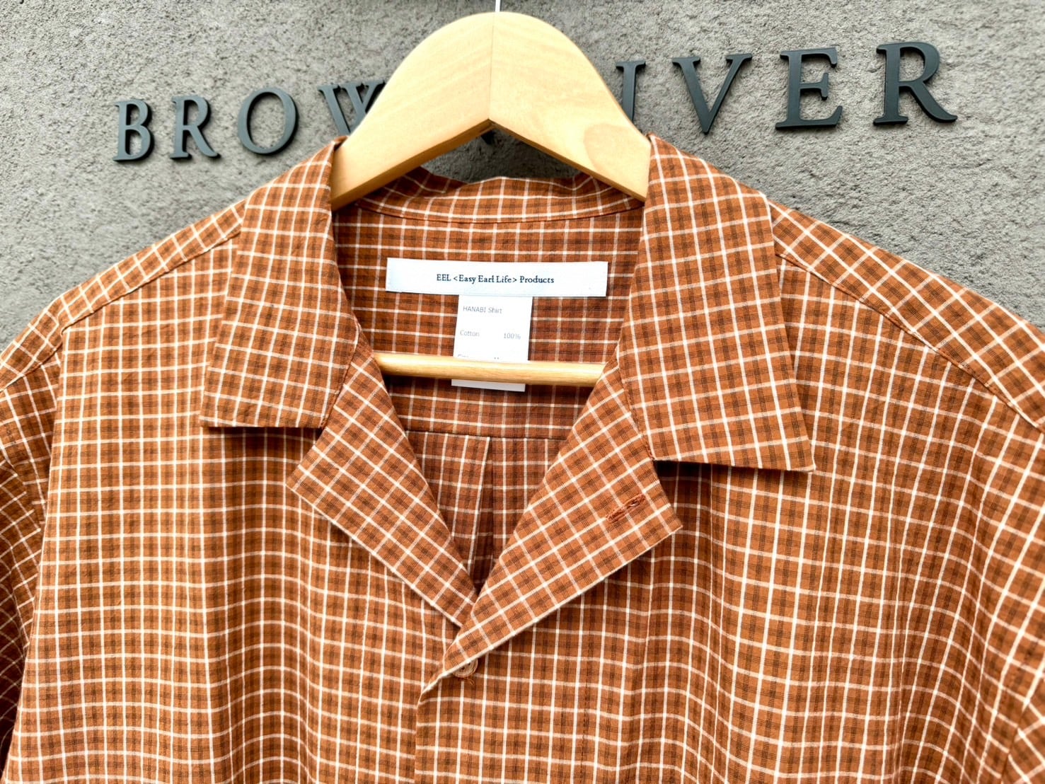 新品EEL Hanabi Shirtシャツ ネイビーL BEAUTY&YOUTH EEL