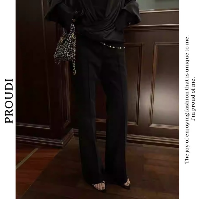 【フレアパンツ ワイドレッグパンツ】P00827