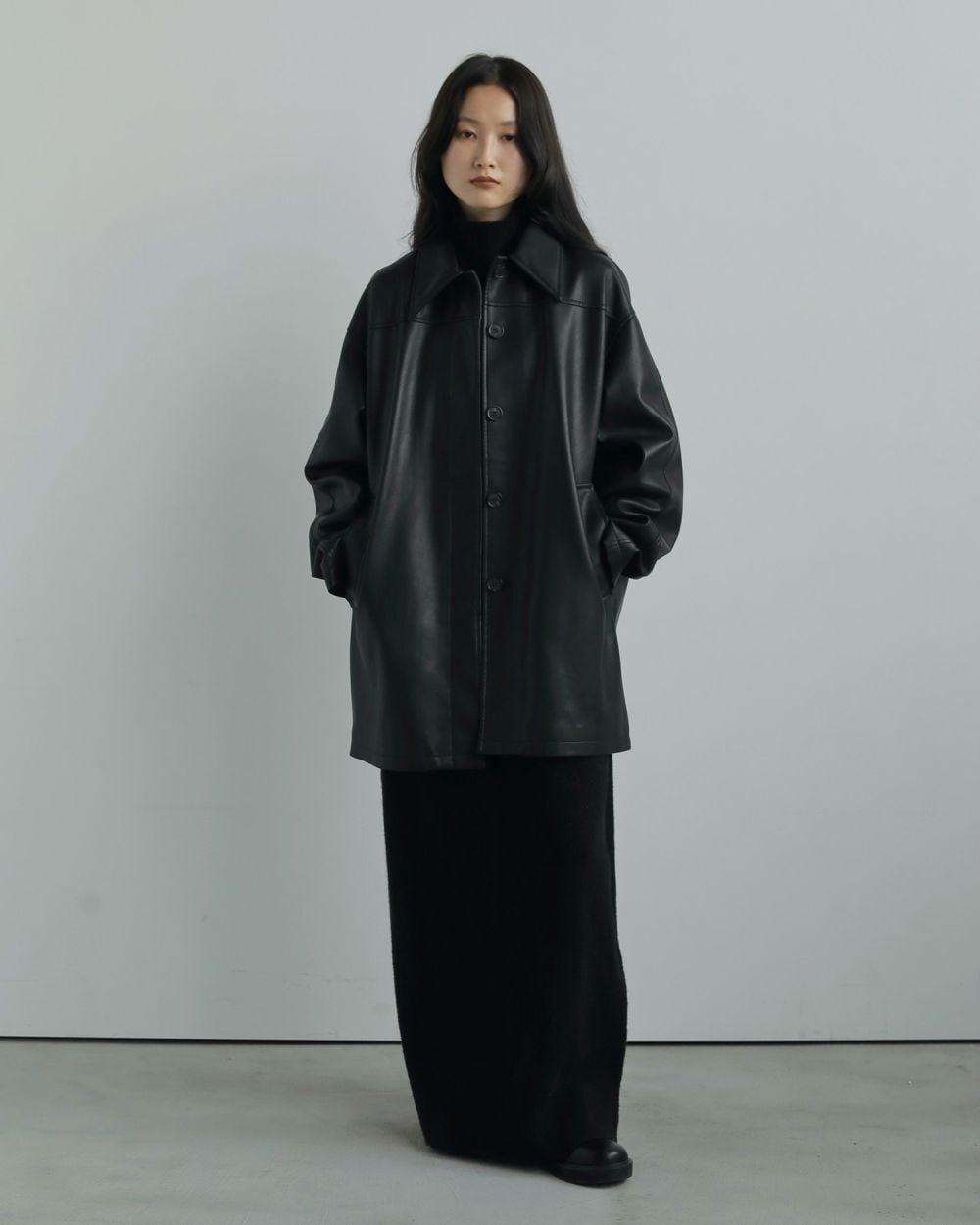 anuke 】Ecoleather Over Jacket | valance 福井｜レディース セレクト