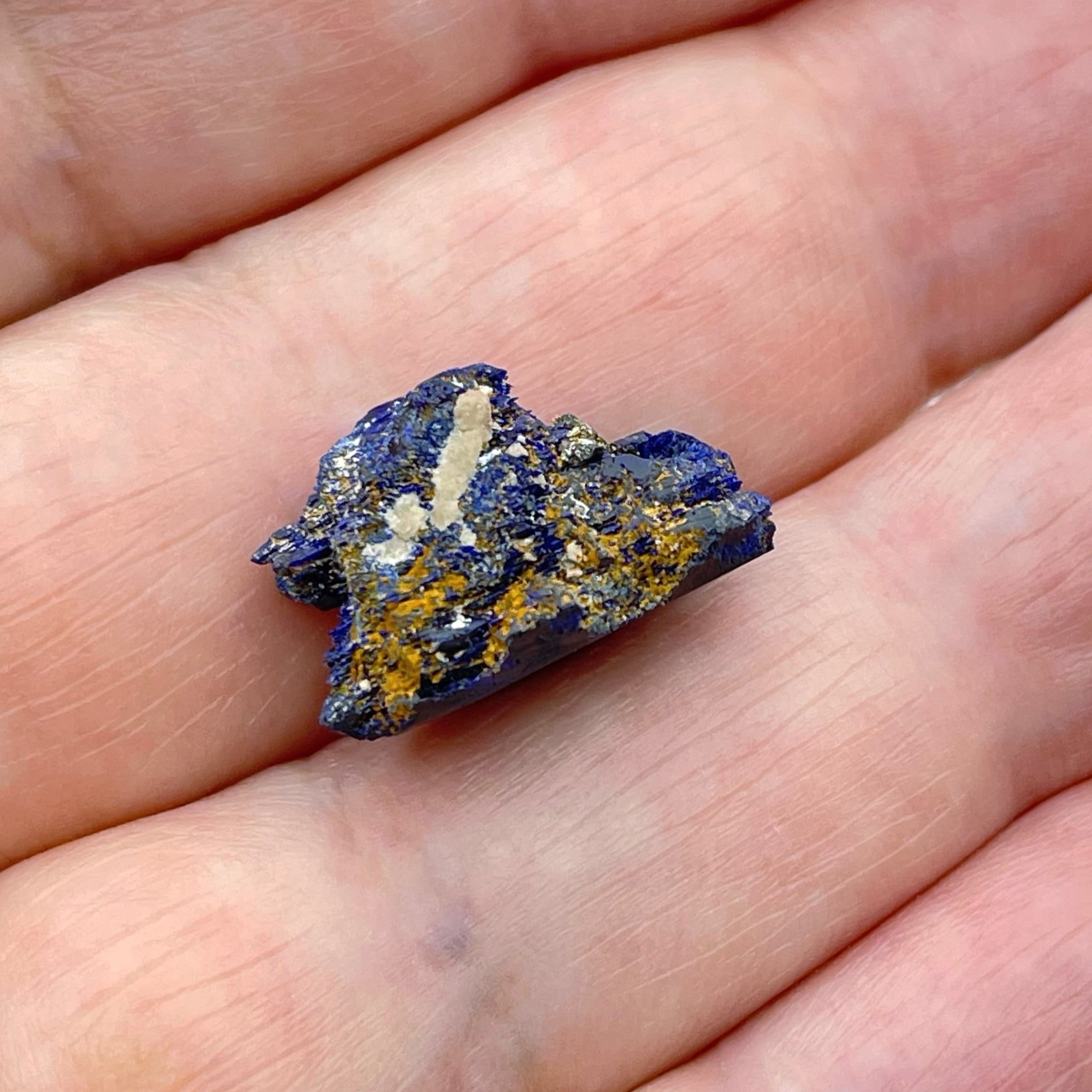 アズライト原石 Azurite 藍銅鉱 「喋る石」 モロッコ産#A63