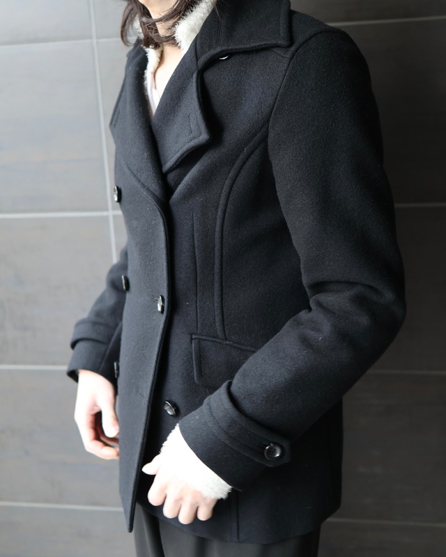 short length 6 button pea coat