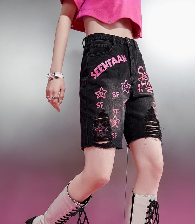 エビス　希少　刺繍　y2k デニム　ピンク　平成　ギャル　ハート エビス 希少 刺繍 y2k デニム ピンク 平成 ギャル ハート