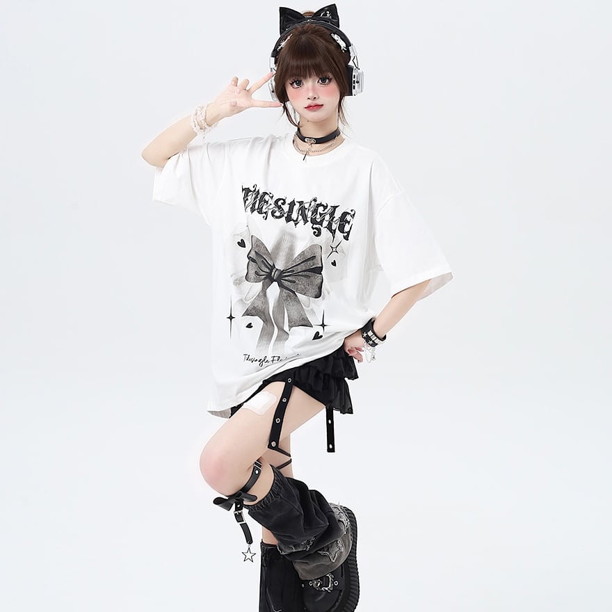 ♡地雷 サブカル オーバー Tシャツ♡