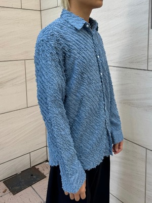 【ALUDE OSAKA】see-through regular fit shirt