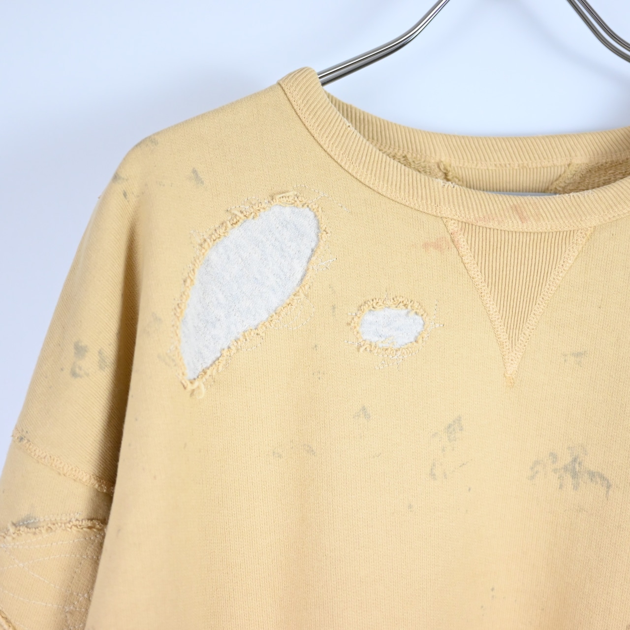 BOWWOW / REPAIRED FADED DOUBLE V SWEATSHIRT