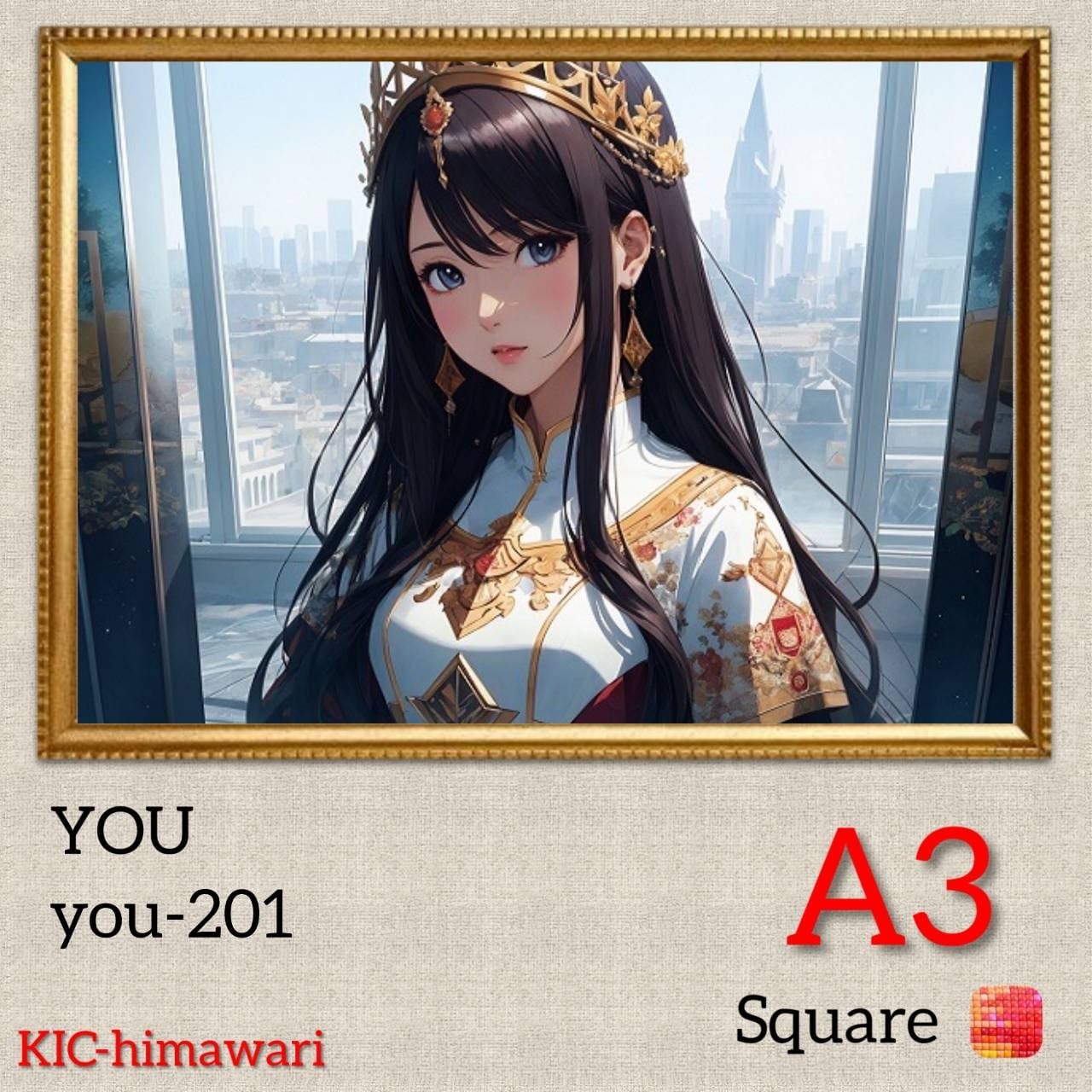 A3サイズ 四角オーロラビーズ3色入【you-201】ダイヤモンドアート