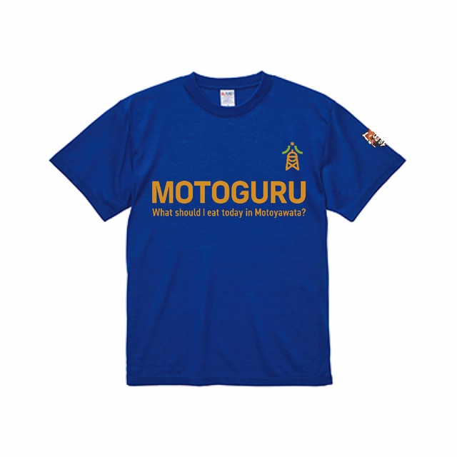 モトグルTシャツ（スポーツ・ロゴ・ブルー）