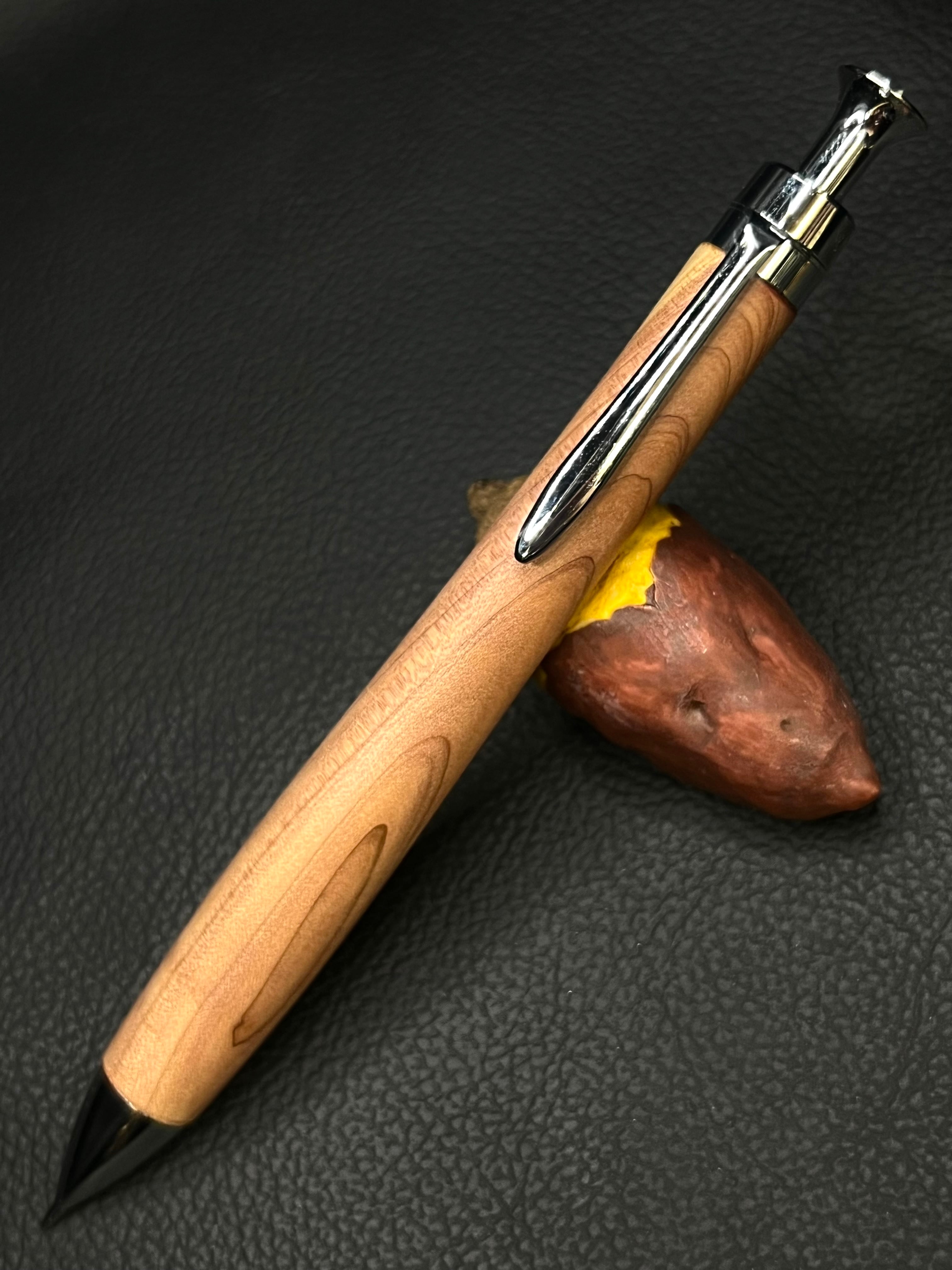 23 極上＋花梨瘤 ゴールド金具 0.5シャープペンシル orボールペン