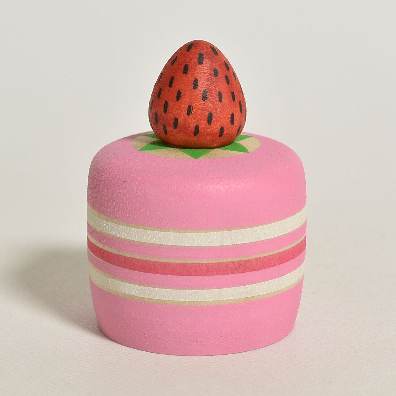 いちごケーキちゃんえじここけし 約1.5寸 約4.5cm 鈴木明 工人（作並系