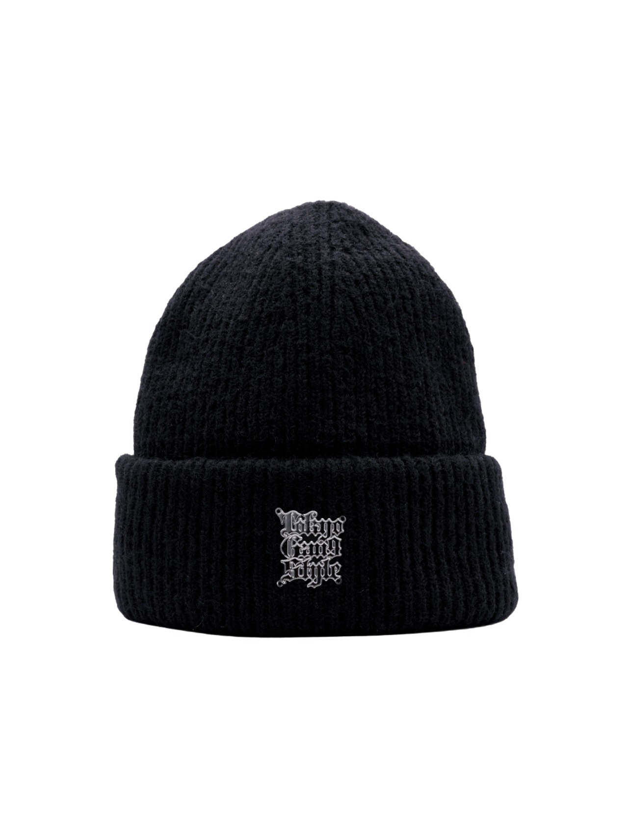 TOKYO GANG PLATE KNIT CAP（SILVR）