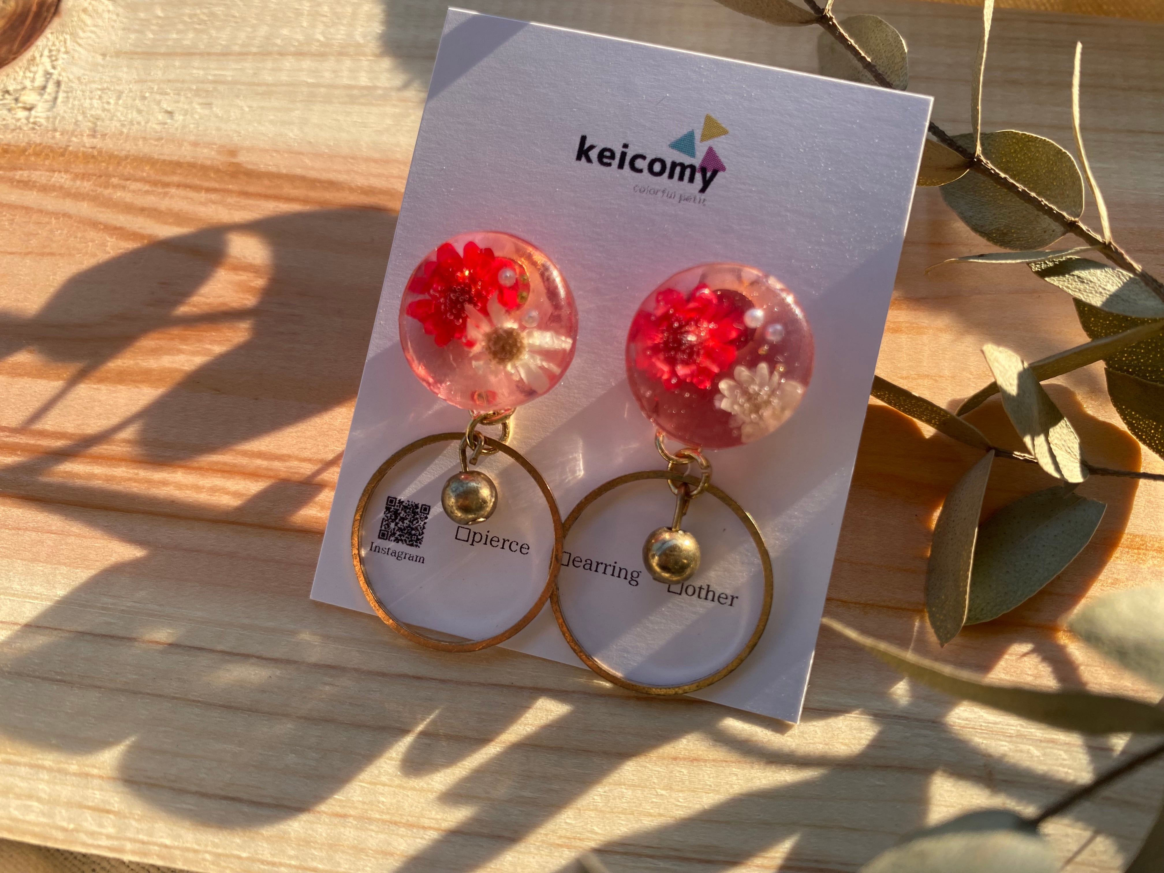 ハンドメイドピアス2397