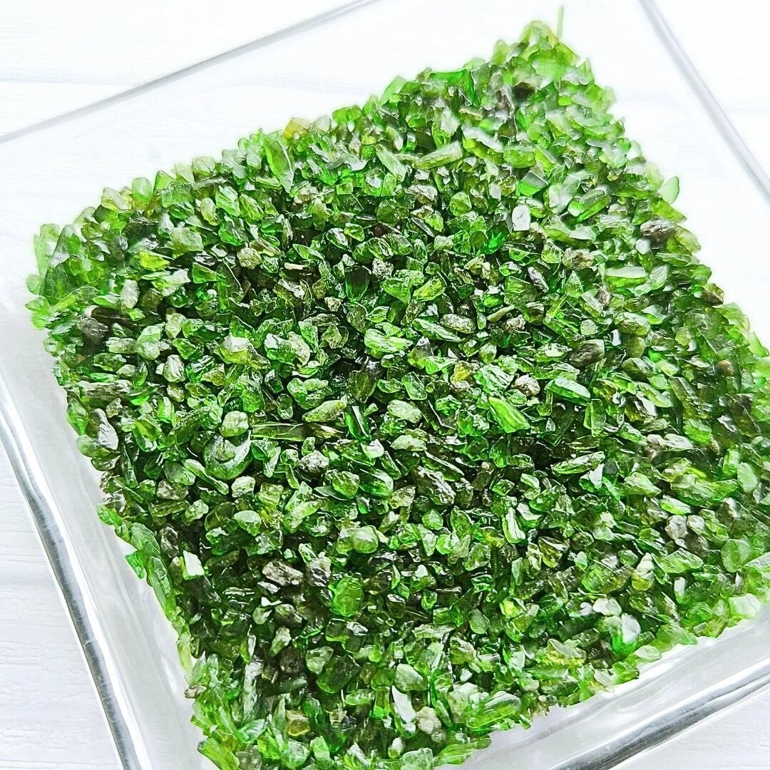 クロムダイオプサイト (30g) 透輝石 天然石さざれ石 穴無しチップ