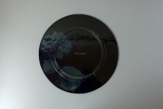 つづるガラスアート　ゆうなの花　SUMI 平丸大皿3