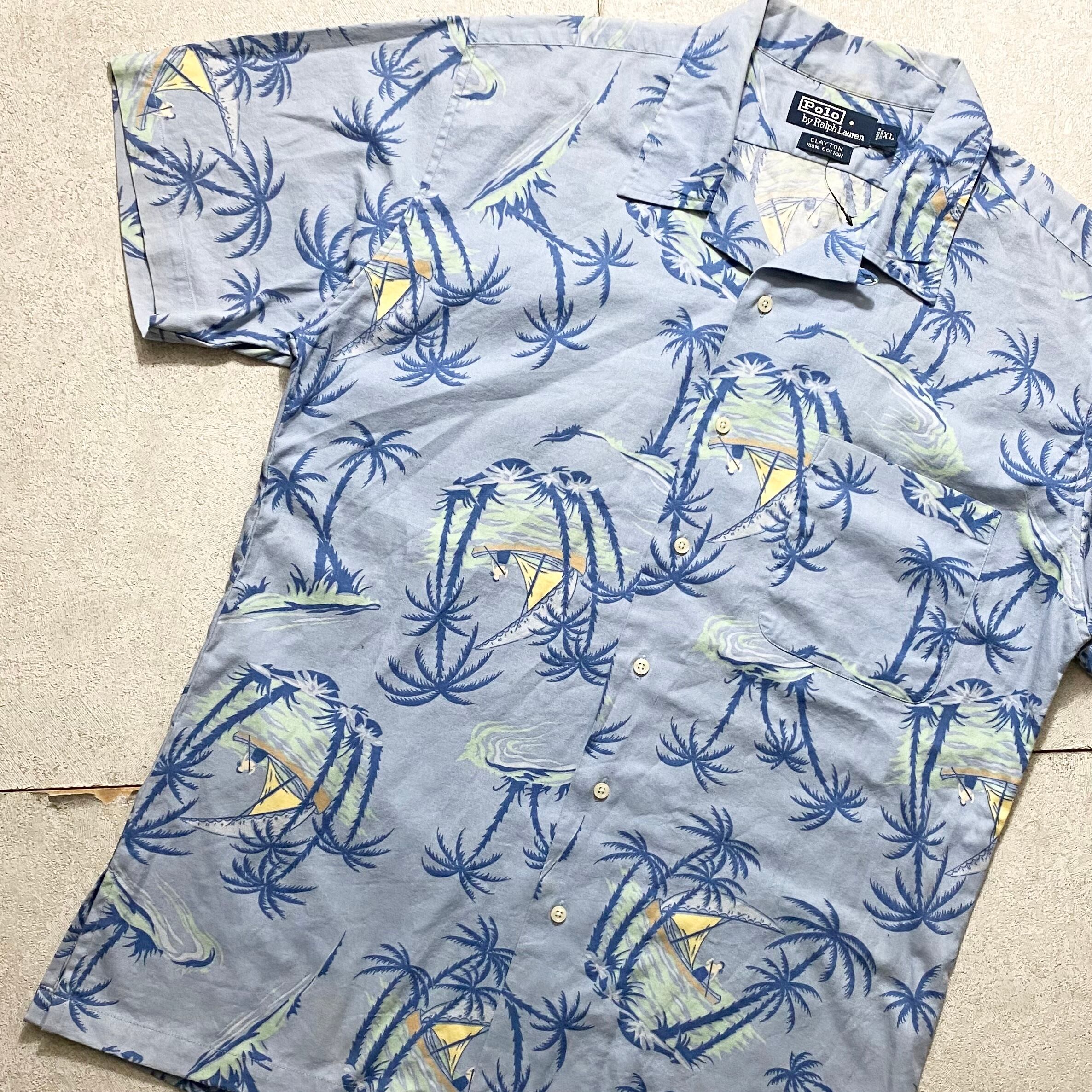 vintage POLO by RALPH LAUREN open collar cotton hawaiian shirt “CLAYTON” | NOIR ONLINE powered by BASE