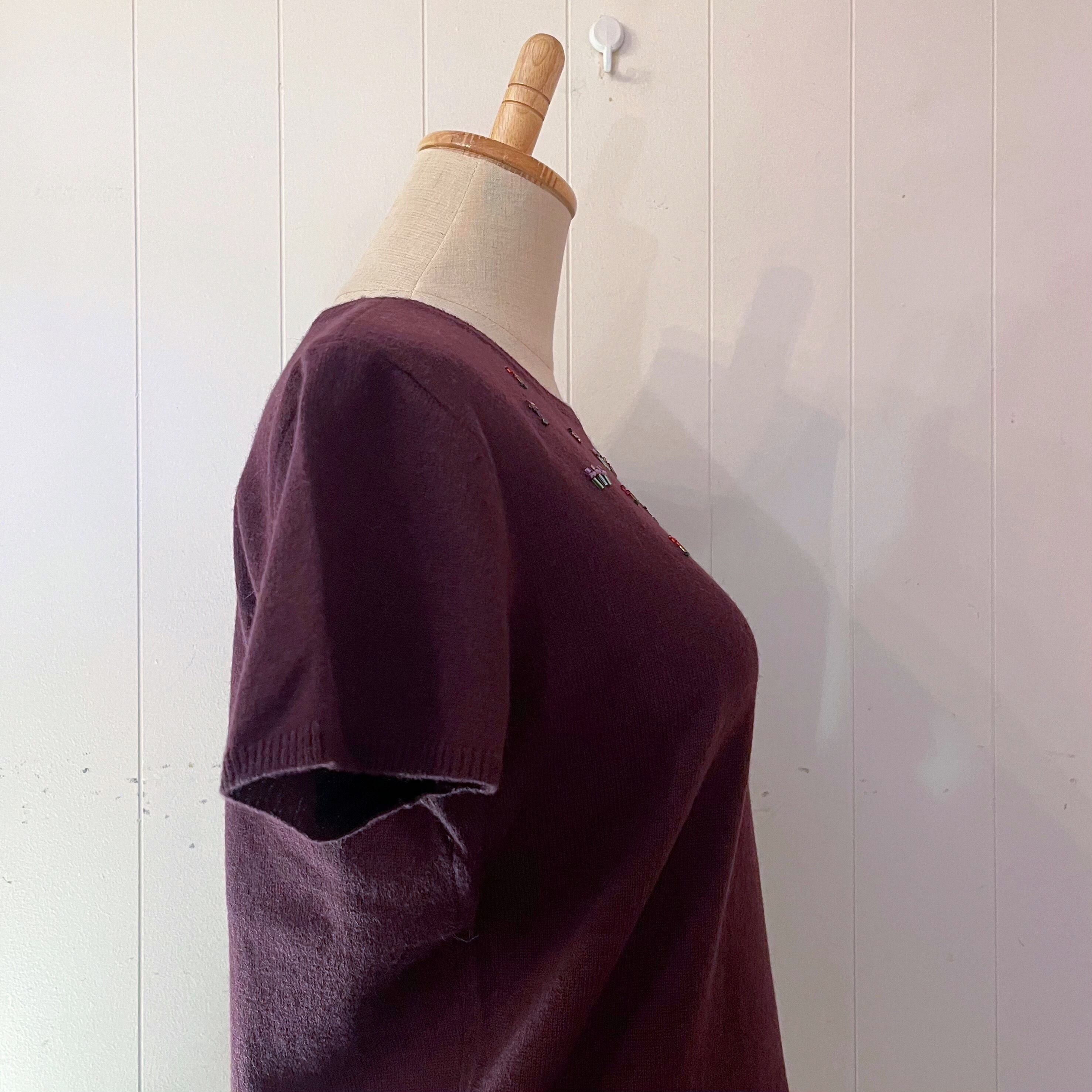 mini flower beads knit