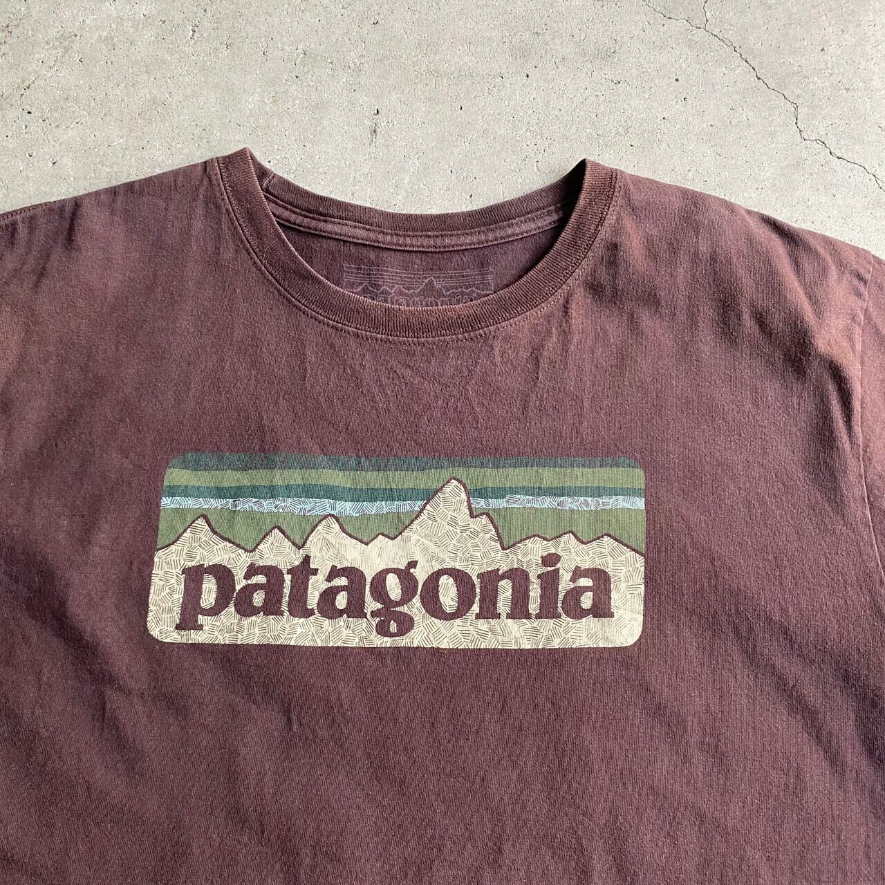 patagonia パタゴニア フロントロゴプリント Tシャツ メンズL 古着 ブラウン 茶色【Tシャツ】 | cave 古着屋【公式】古着通販サイト