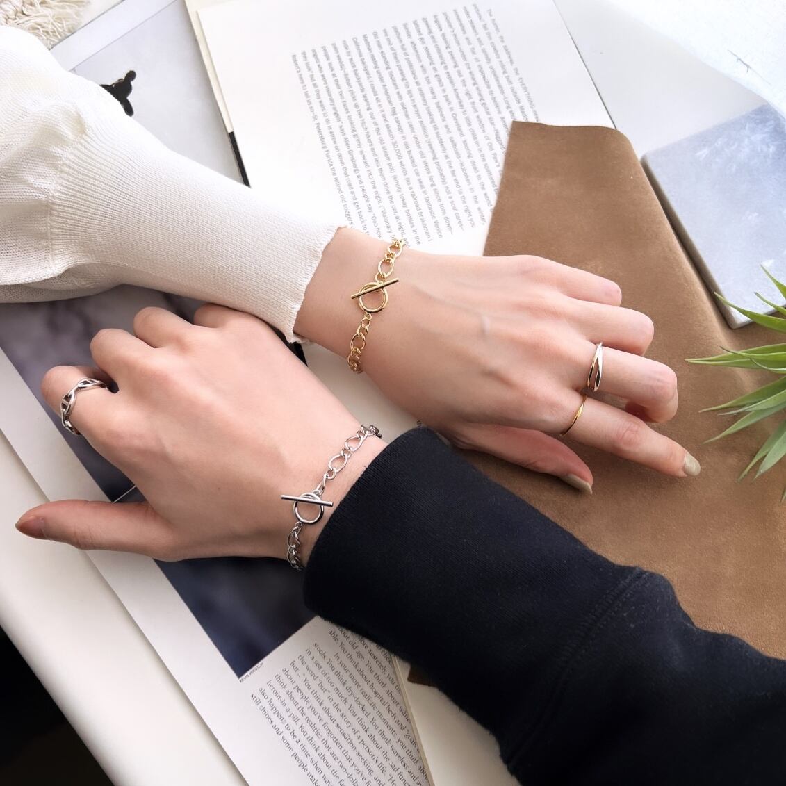 Cross Chain Bracelet【SILVER】 | Akto