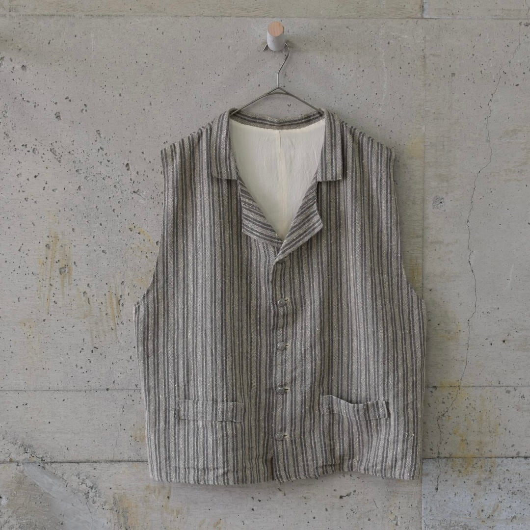 Striped loose vest