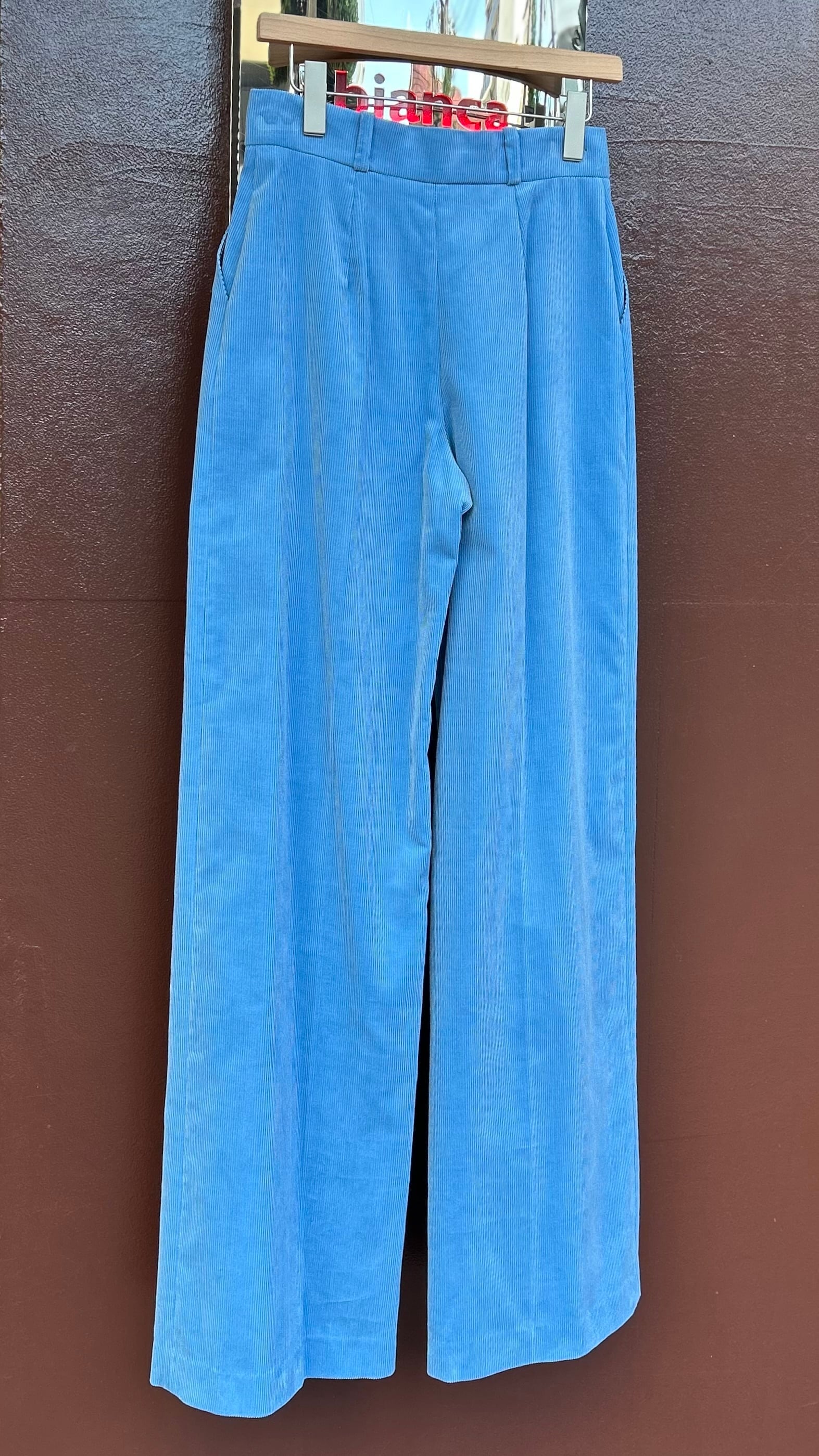 MARTIN GRANT -Wide Straight Pant Sofia- : PALE BLUE