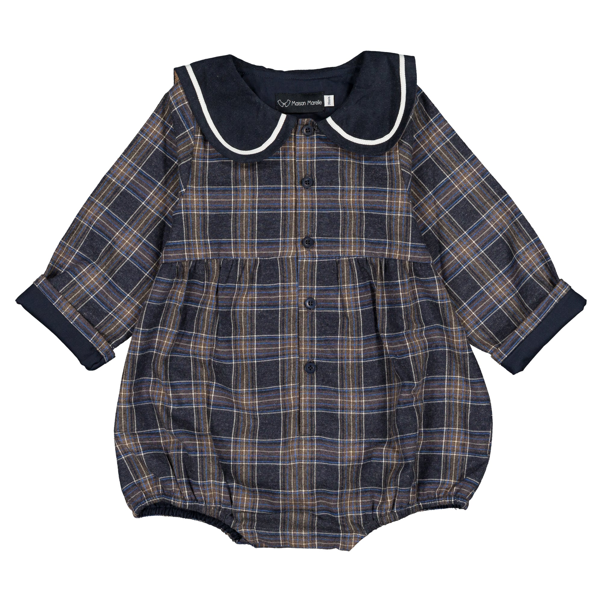 【予約・特典あり】Maison Marelle / Romper BAC - blue tartan
