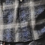 Benedict's Brand Logo Long Sleeve Check Shirt ◇2color H0775