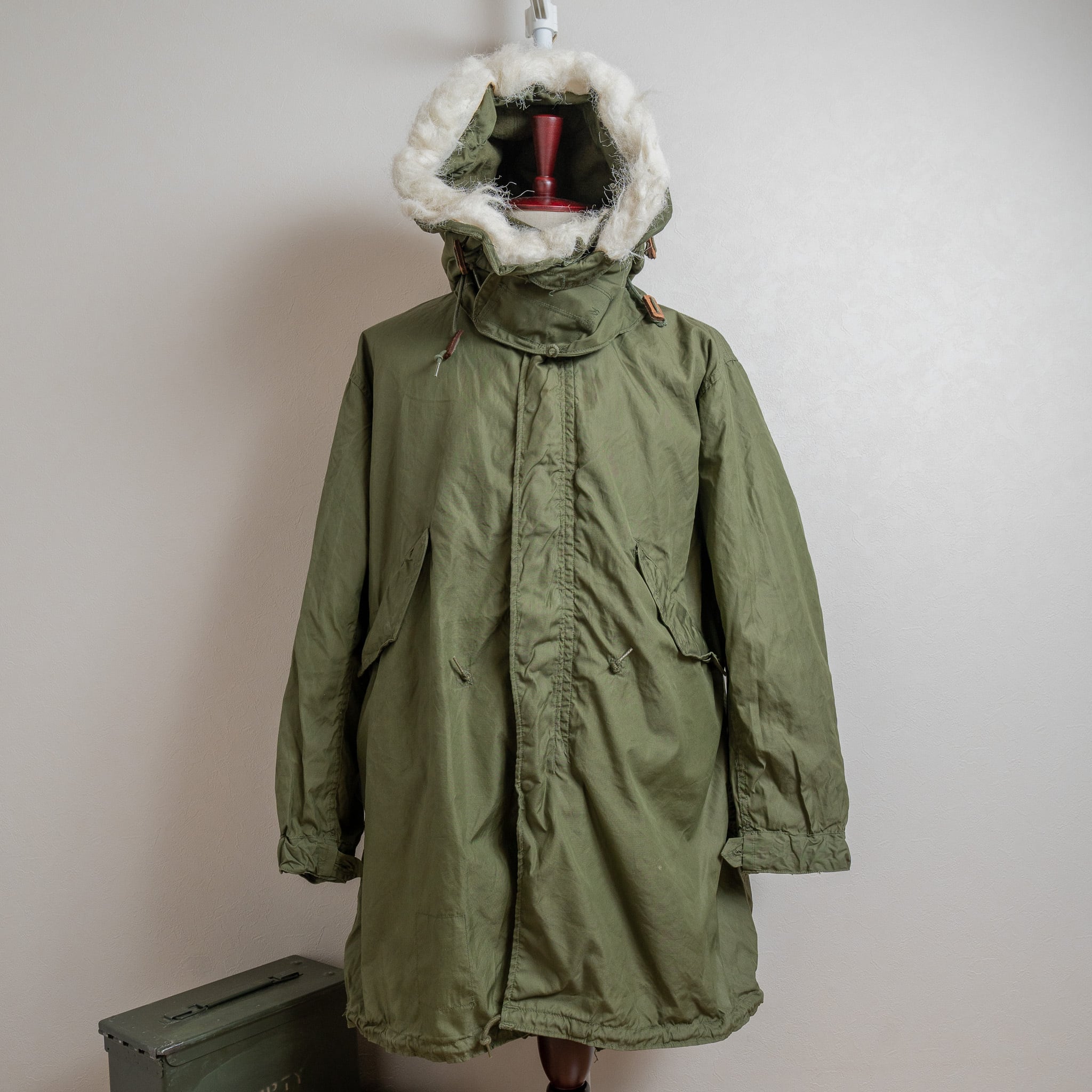 60s US ARMY M-65 フィッシュテールパーカ XS アルミジップ