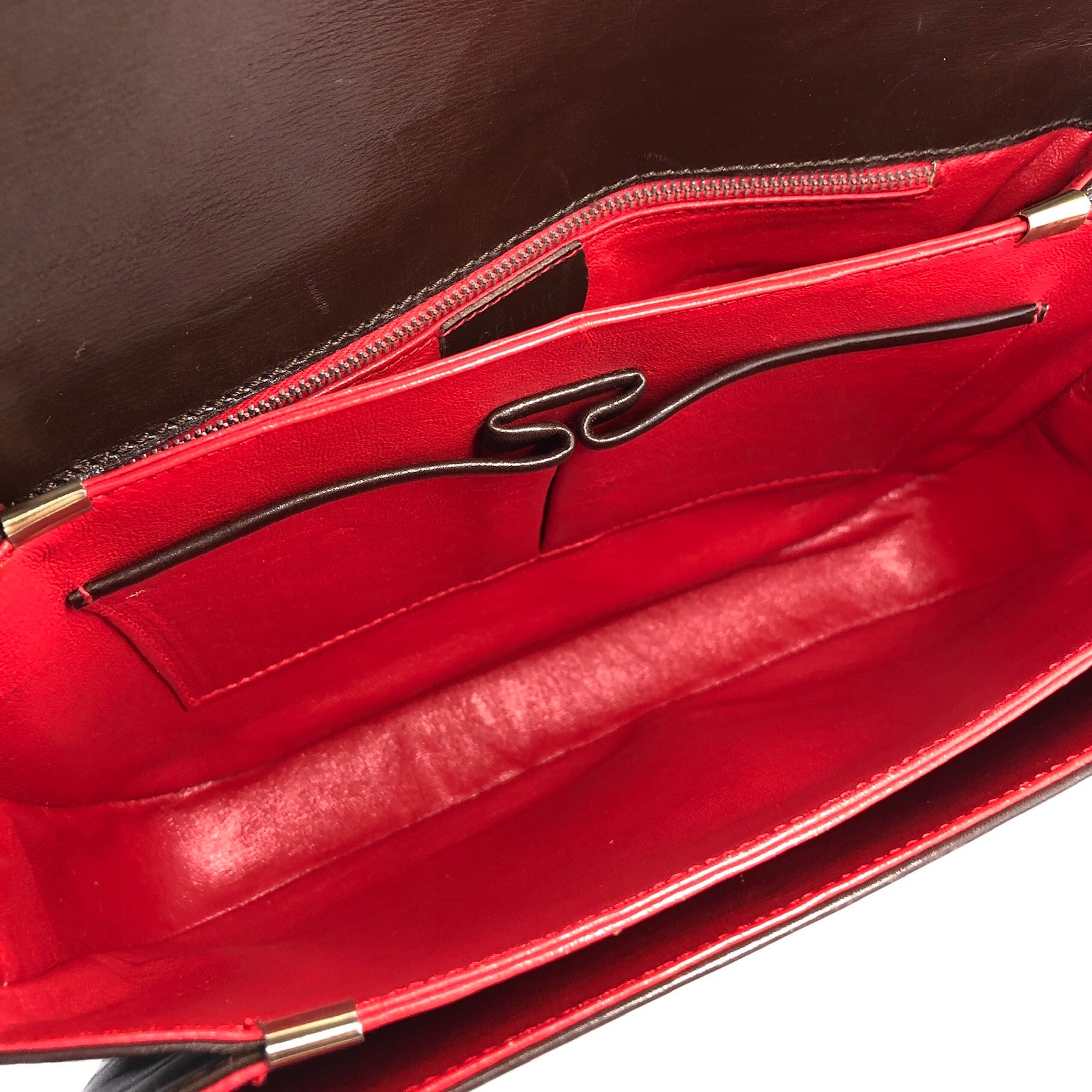 CELINE ホースビット 2way ショルダー ハンドバッグ レッド エナメル CELINE ホースビット 2way ショルダー ハンドバッグ レッド