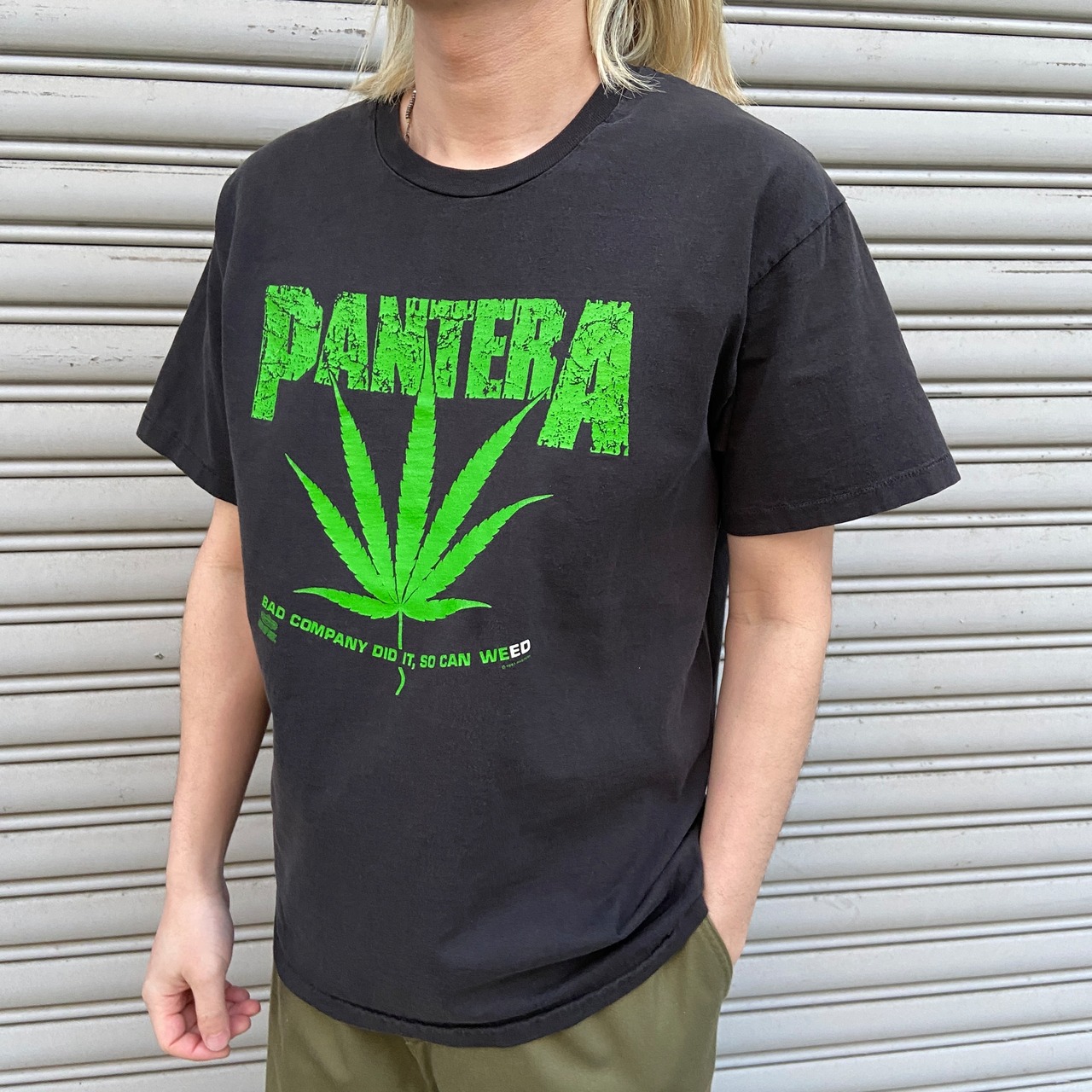 90s PANTERA パンテラ バンドTシャツ L 黒　ヘヴィメタ　ツアーT