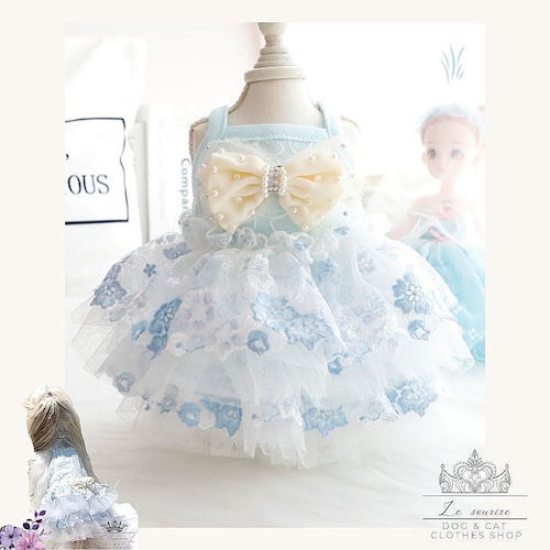 予約【№B01470】フェミニン 花柄刺繍 チュチュワンピ