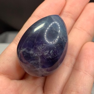 T11.パープル×ブルーグリーングラデーションフローライトたまご