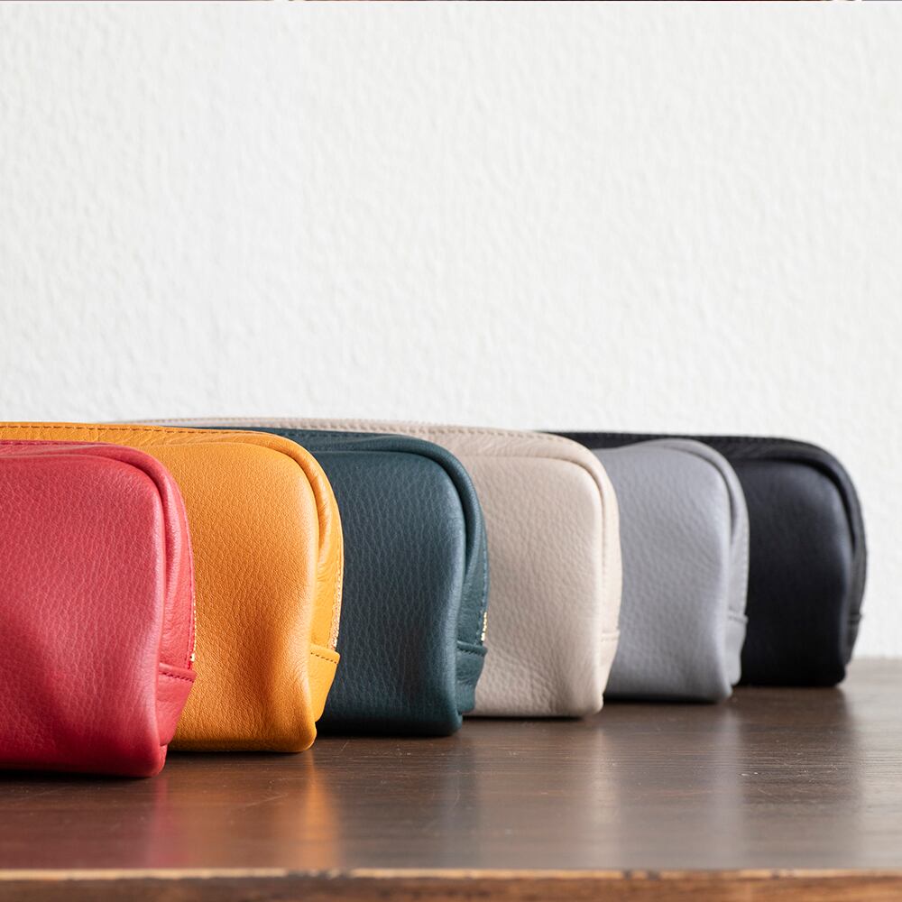 unir　レザー ポーチ　その他セット 横長ポーチ (ソフトシュリンクレザー) 【apo-06cs】 | artigiano