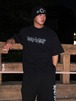 crocodile design T-shirt dark setup (black) /CROCO T-SHIRT DARK SETUP BK