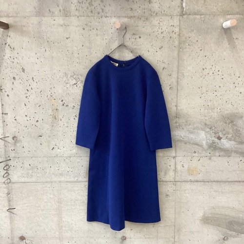 japan vintage blue knit dress