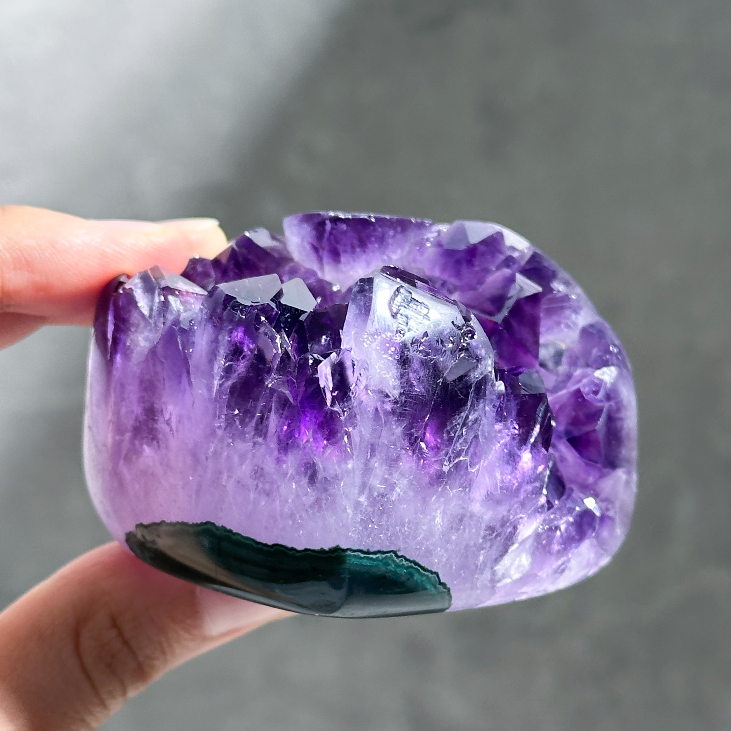 ウルグアイ産アメジストジオード　ハート型フラワーアメジスト　ハイクオリティ ウルグアイ産アメジスト ハート13◇ Amethyst ◇天然石・鉱石