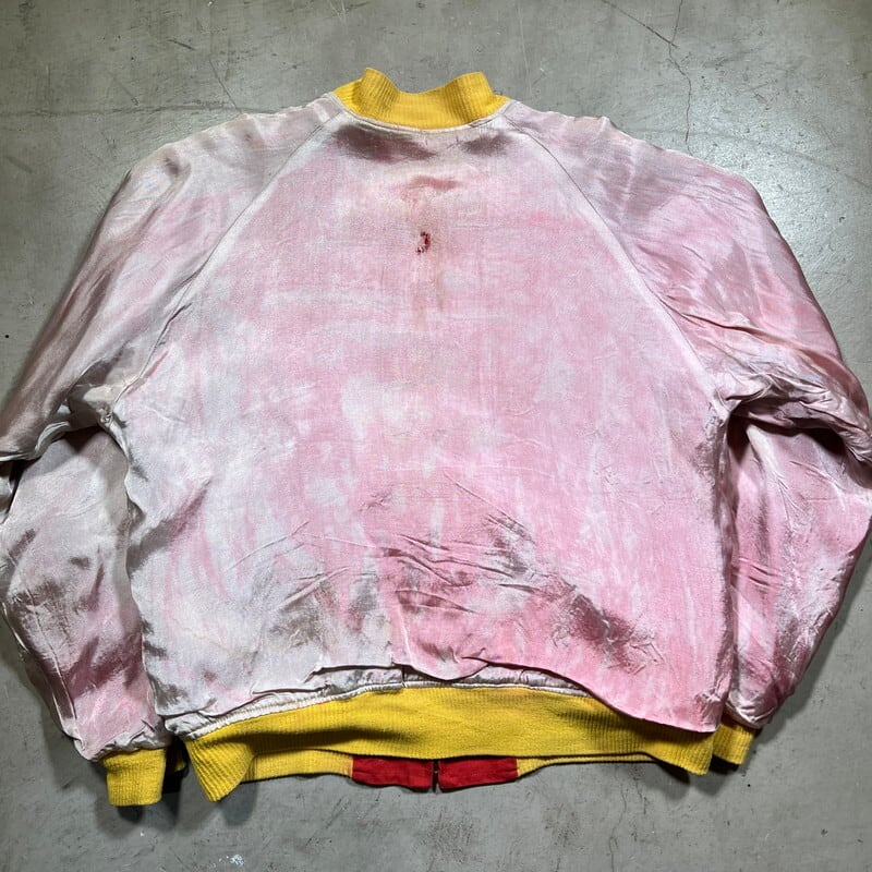 50's ~ Unknown リバーシブルスーベニアジャケット USMC OKINAWA 1955