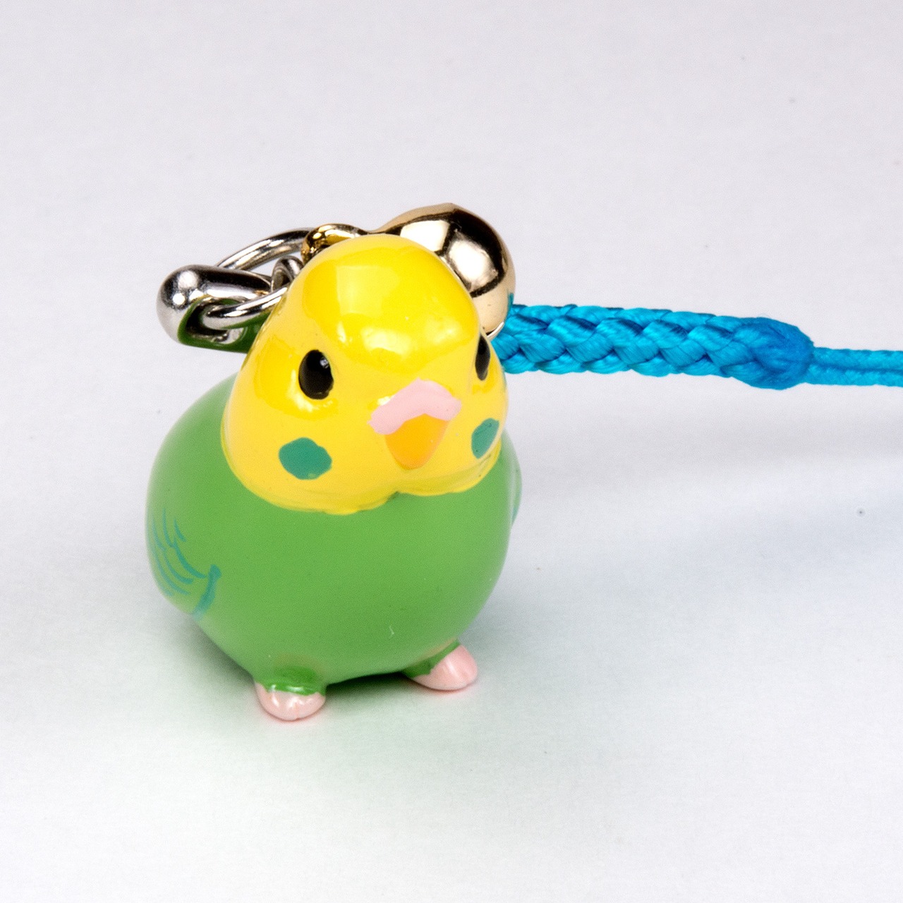 鳥シリーズ セキセイ インコ ストラップ BO-2001 イエローグリーン