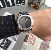 【ICE18】Silverwave Minimalist Timepiece【SILVER×BLACK】
