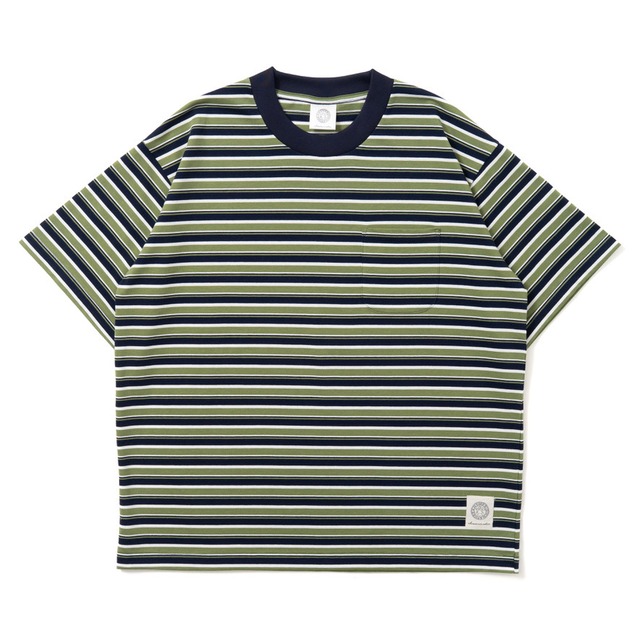 STRIPED TEE GRASS GREEN