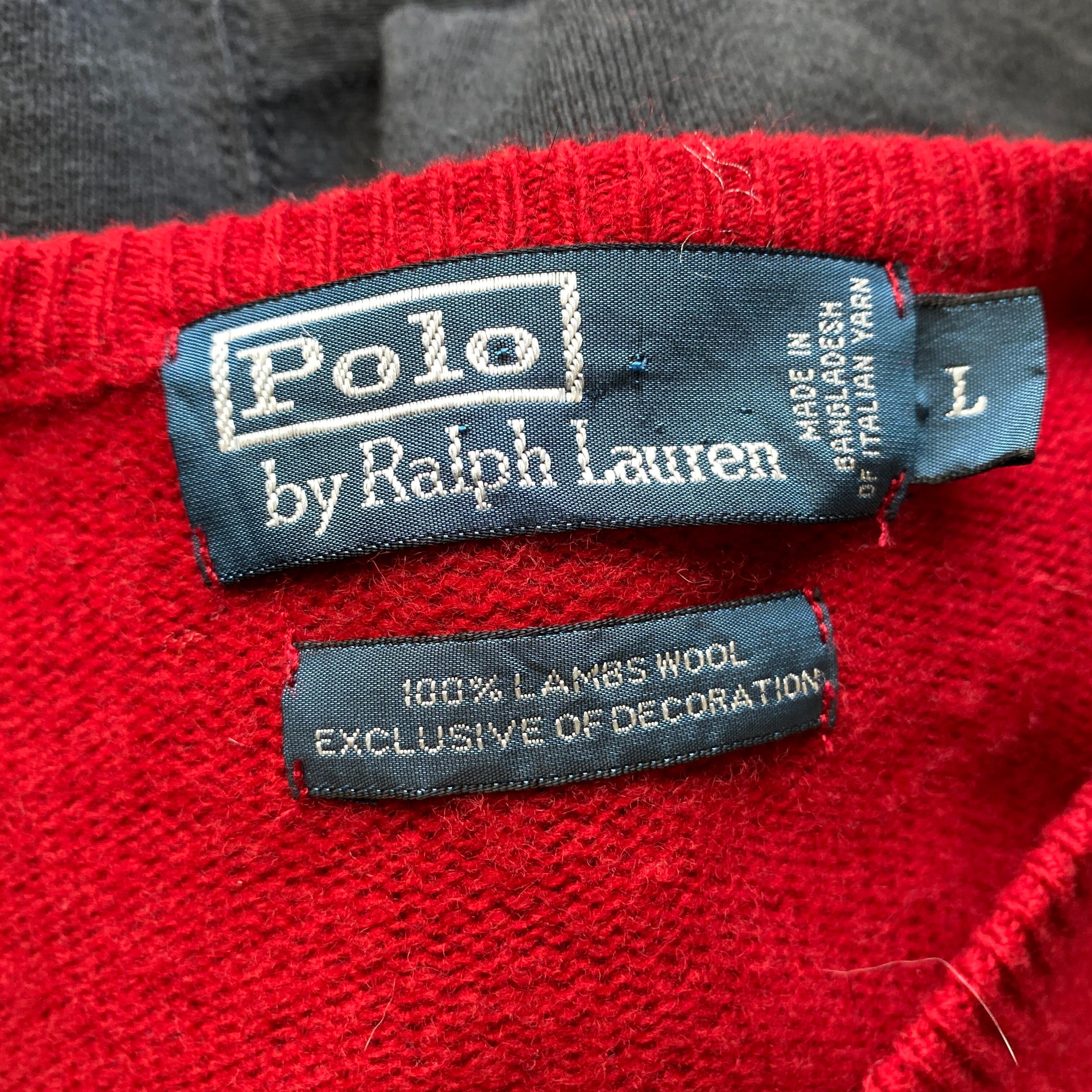 90s POLO リバースウィーブ　MADE IN ITALY L相当