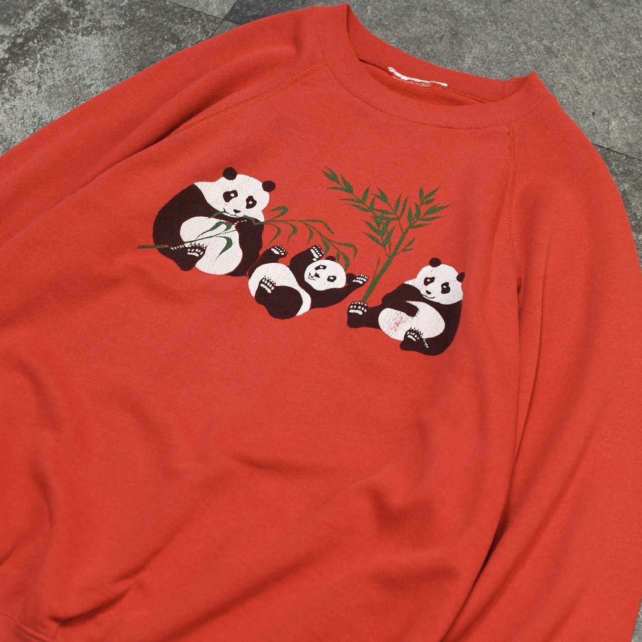 family pandas print sweat