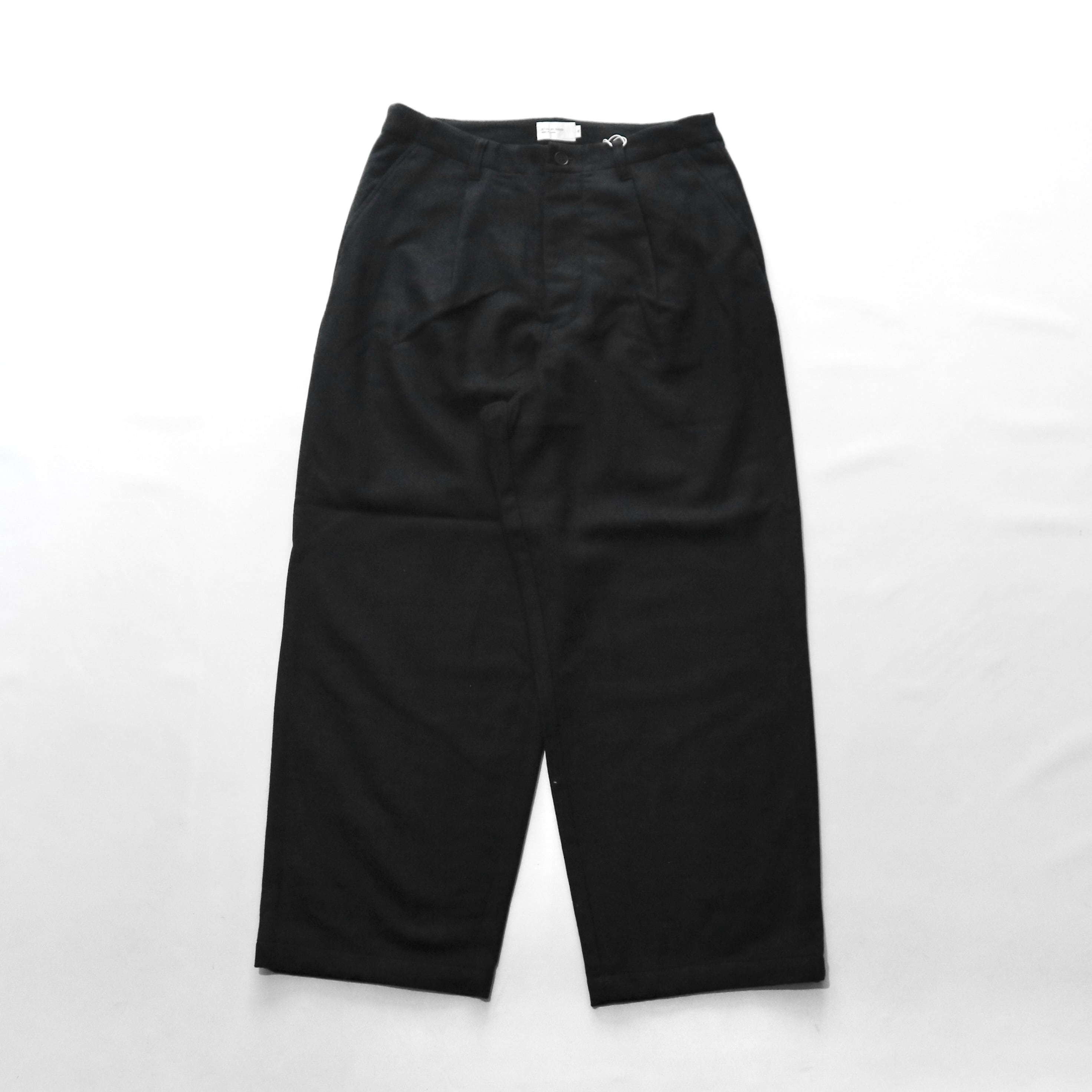 パンツ black STILL BY HAND スティルバイハンド】WOOL NYLON WIDE PANTS ウール