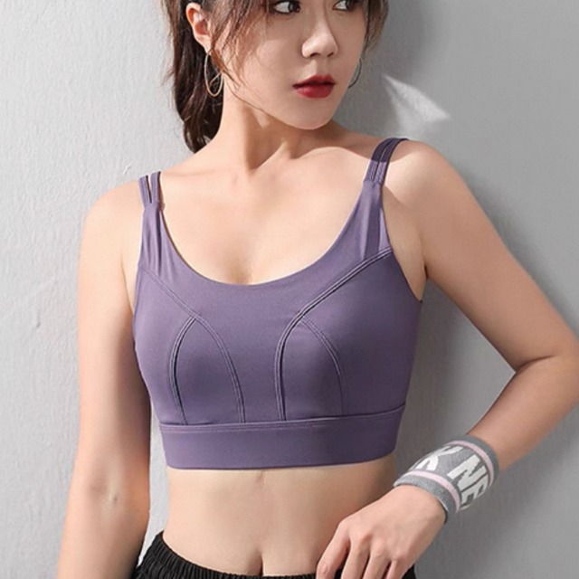 【送料無料】 スポーツブラ 4色 Uネック 可愛い 大人可愛い きれいめ シンプル カジュアル コンサバ 華やか 大人 おしゃれ お洒落 こなれ感 高見え ヘルシー スポーティ 無地 夏 レディース 女性用 30代 40代 運動 ヨガ 部活 トレーニング ジム ジョギング ランニング フィットネス スポーツ ファッション コーデ スタイル 楽ちん ブラック ブルー パープル ピンク 大人カラー