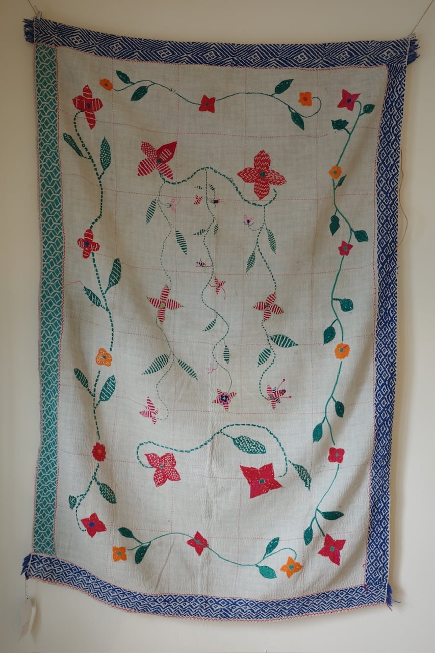 vintage kantha quilts