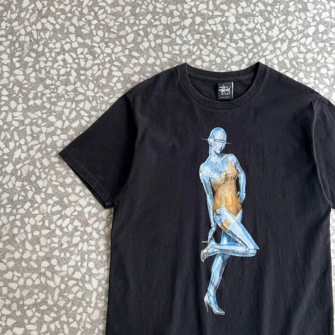 STUSSY x SORAYAMA HAJIME / metallic T-shirt size M | 古着屋COBBLES