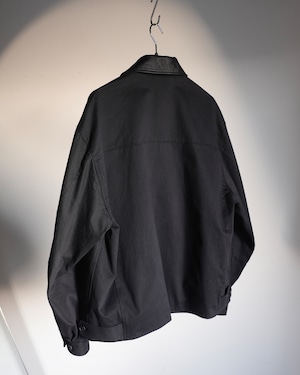 ssstein "SULFUR DYED BRUSHED CHINO ZIP JACKET〔BLACK〕"