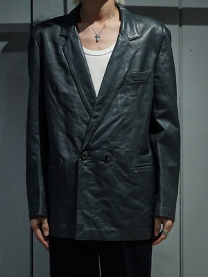 【add(C)vintage】Special Leather Double Breasted Tailored Jacket